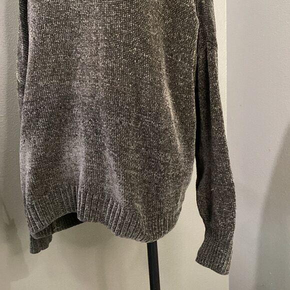 14th and Union super soft Chenille sweater Moss Green - Picture 3 of 8